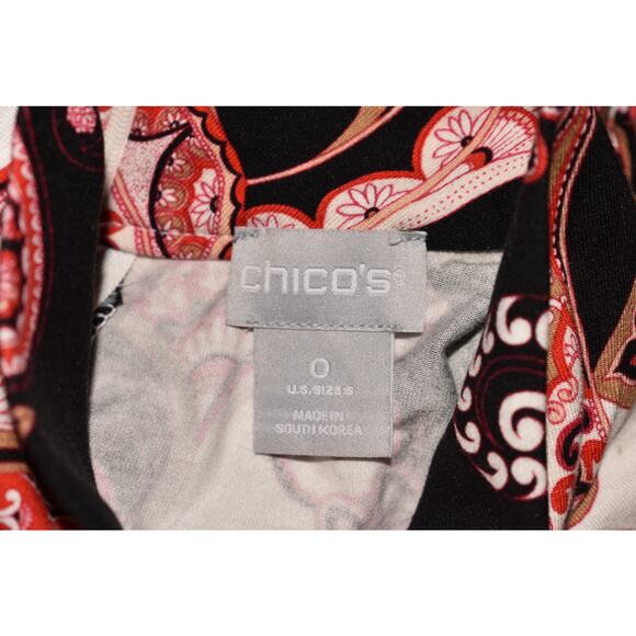 CHICO'S $78 Touch of Cool Paisley‎ Mock Neck Top Chico's 0 / US Small - Picture 4 of 4